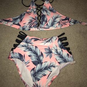 PINK 2 piece bathing suit